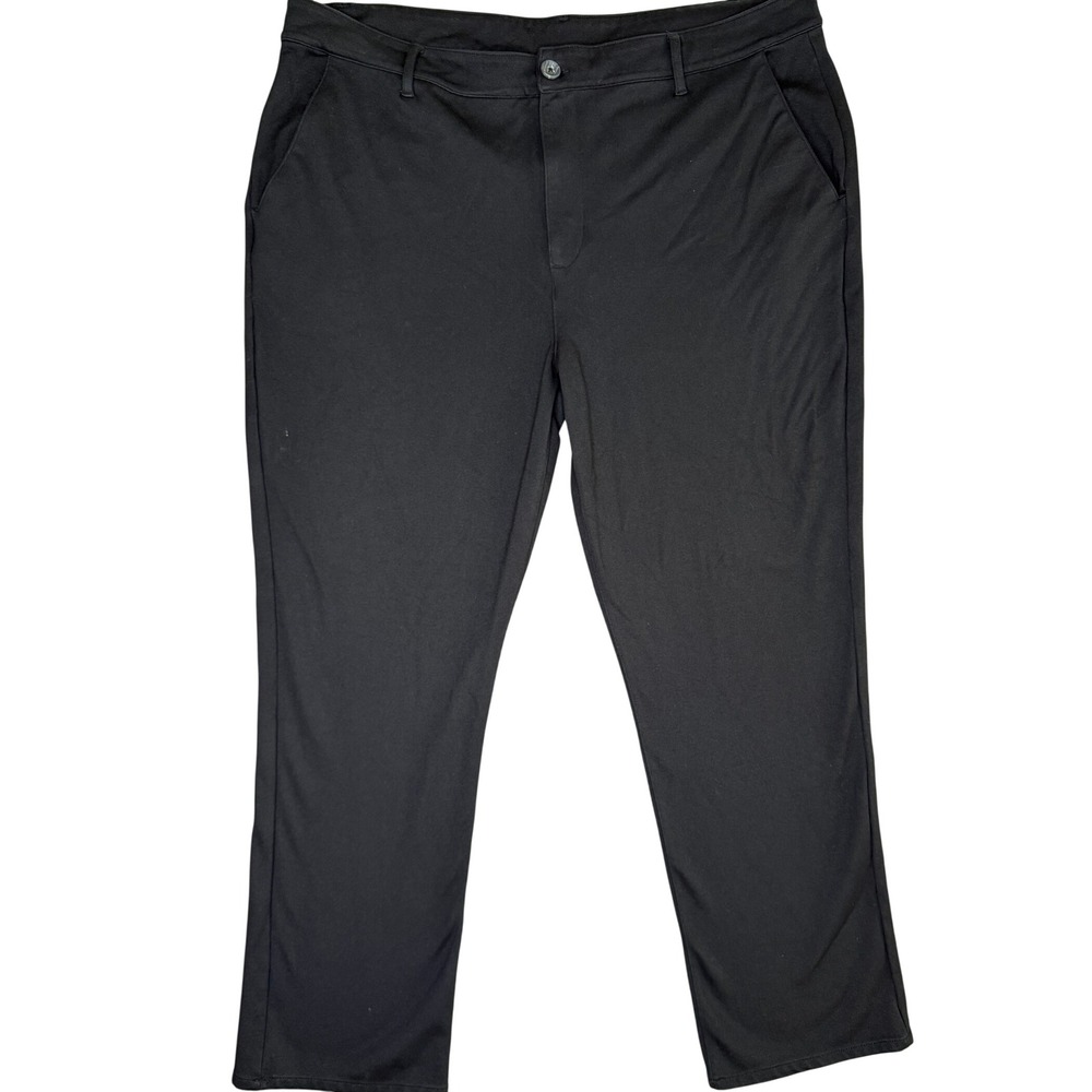 True Classic Chino Pants Mens 40 Black Comfort Stretch